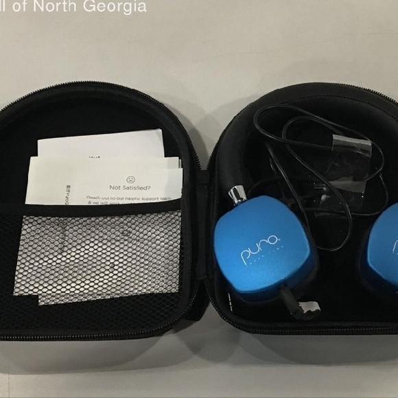Puro Blue Headphones with Case - Picture 1 of 1